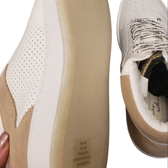 Vintage Havana Layup Hi Top Sneaker Tan Matt - Picture 5 of 7